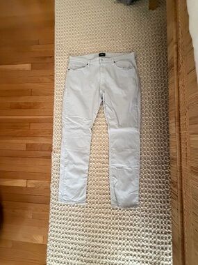 PAIGE Men’s Slim Straight Jeans in Light Blue Grey